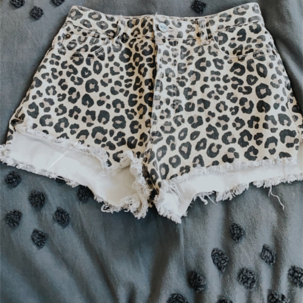 Amuse society leopard shorts